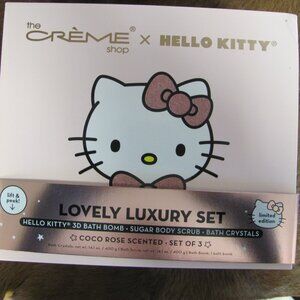 THE CREME SHOP HELLO KITTY 3 PIECE BUNDLE  NIP